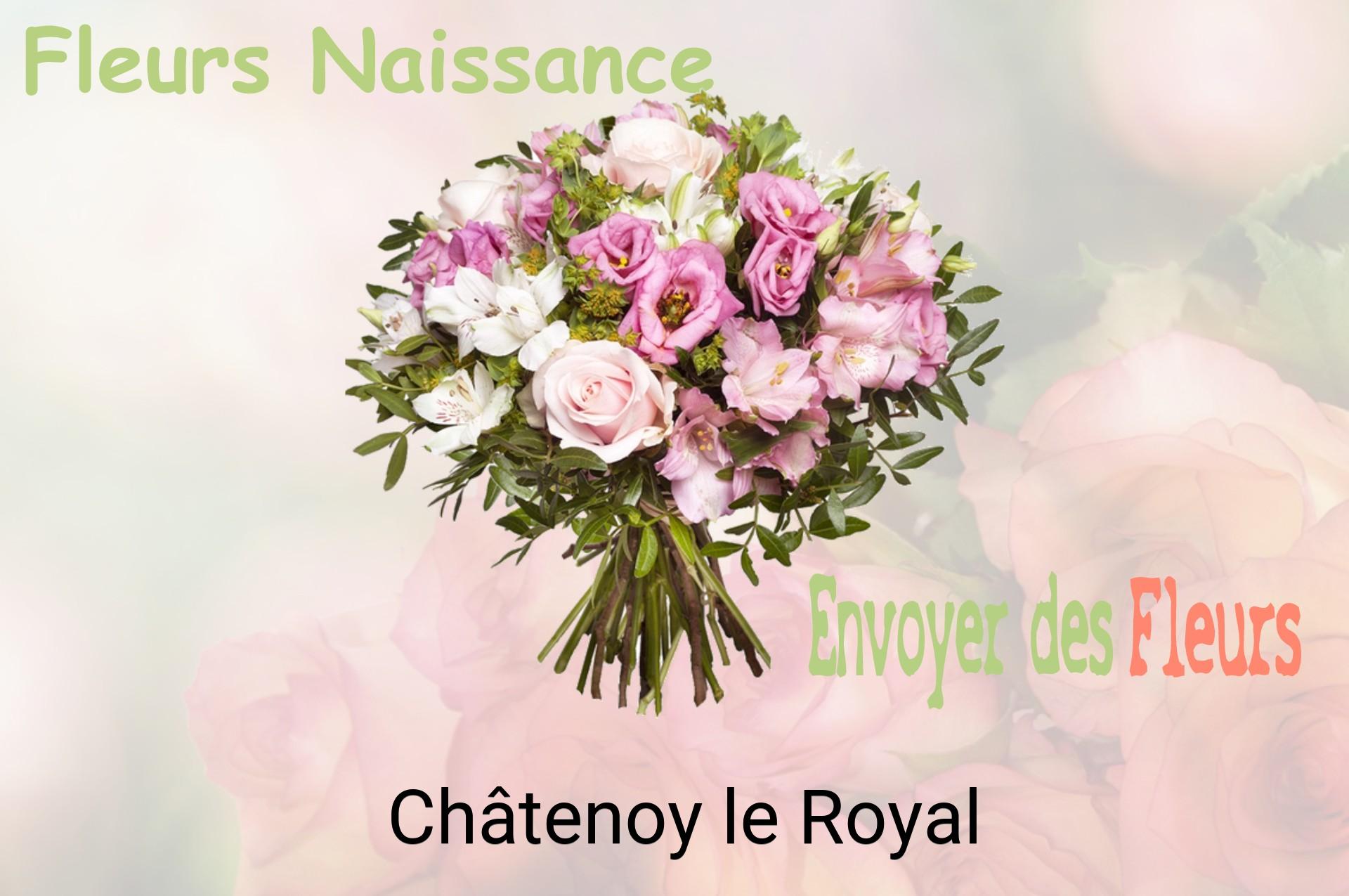 Bouquet de fleurs de naissance livré à Châtenoy-le-Royal